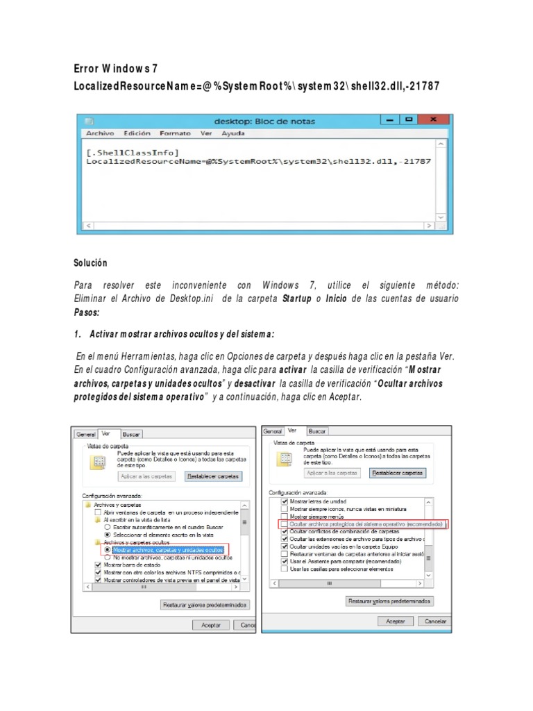 Error Windows 7 Localizedresourcename
