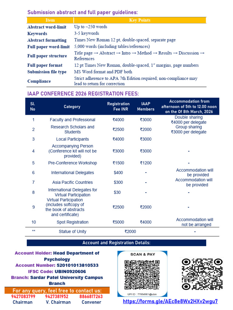 Registration Information IAAP - 2026 | PDF