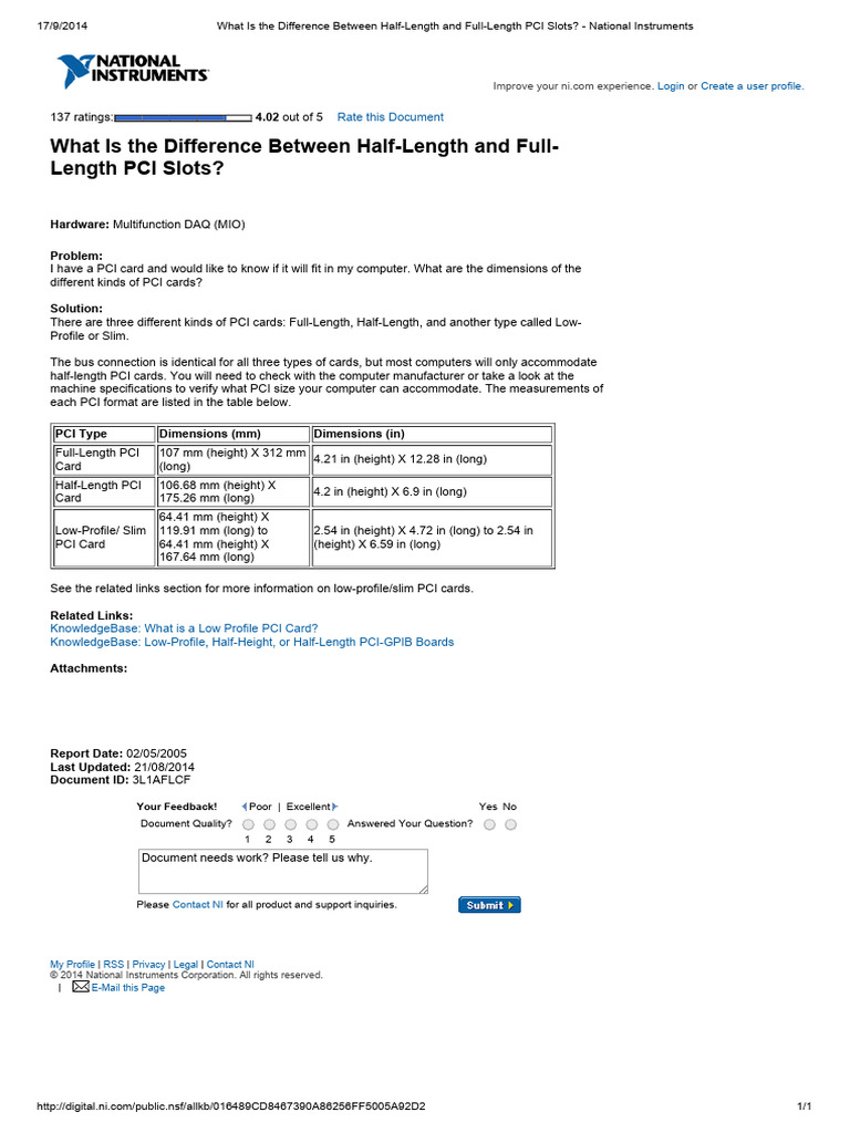 What Is The Difference Between Half-Length and Full-Length PCI Slots ...