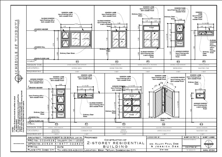 Doors and Windows Schedule 2 | PDF | Window | Glassforming Liquids And ...