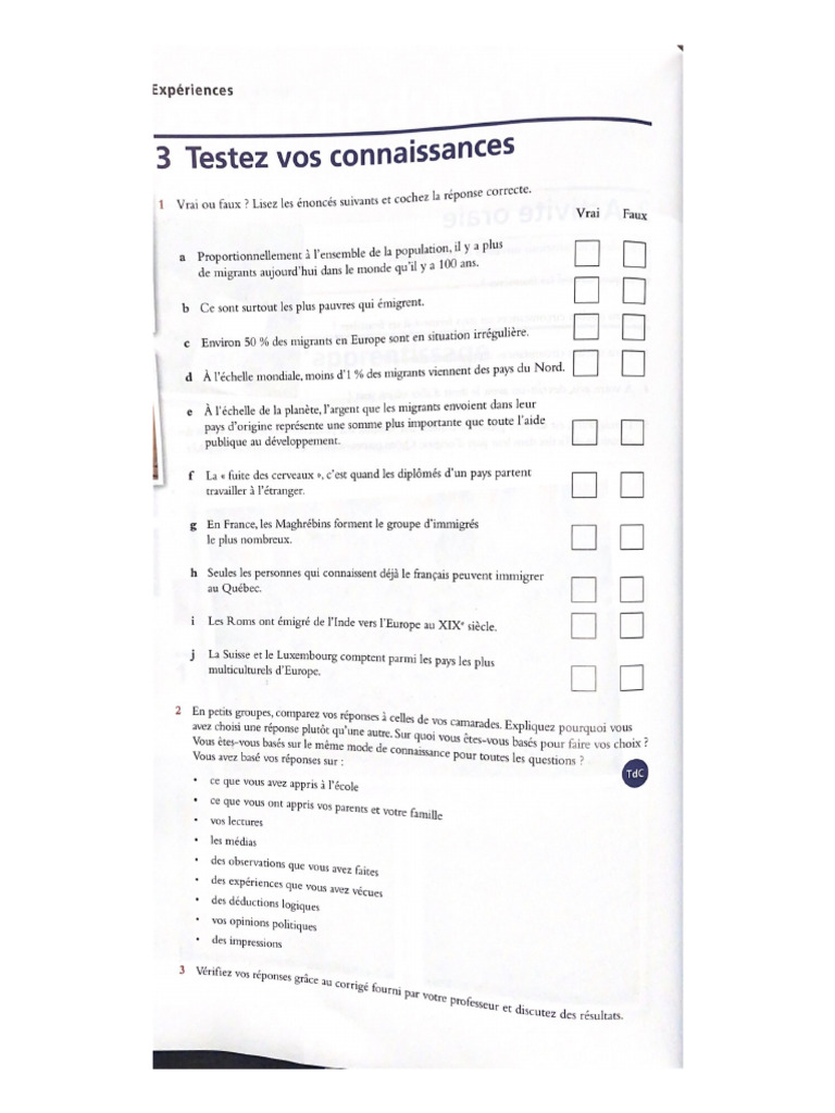 3 Testez Vos Connaissances - Les Refugies | PDF