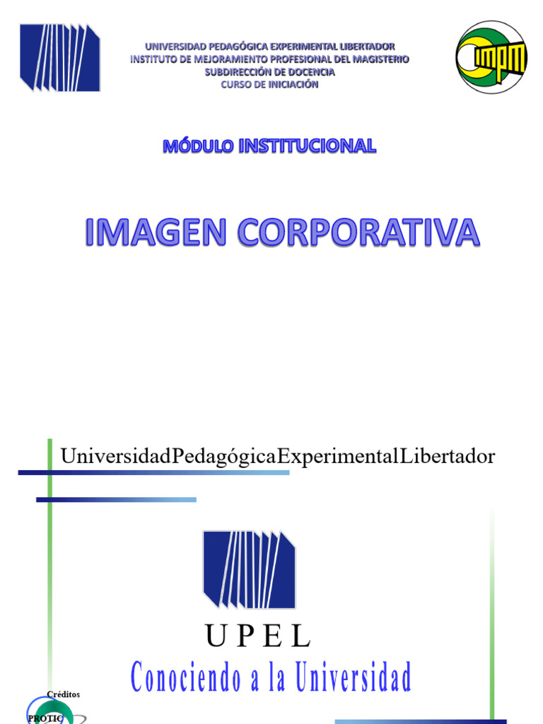 UPEL-IMPM CIU Institucional | PDF