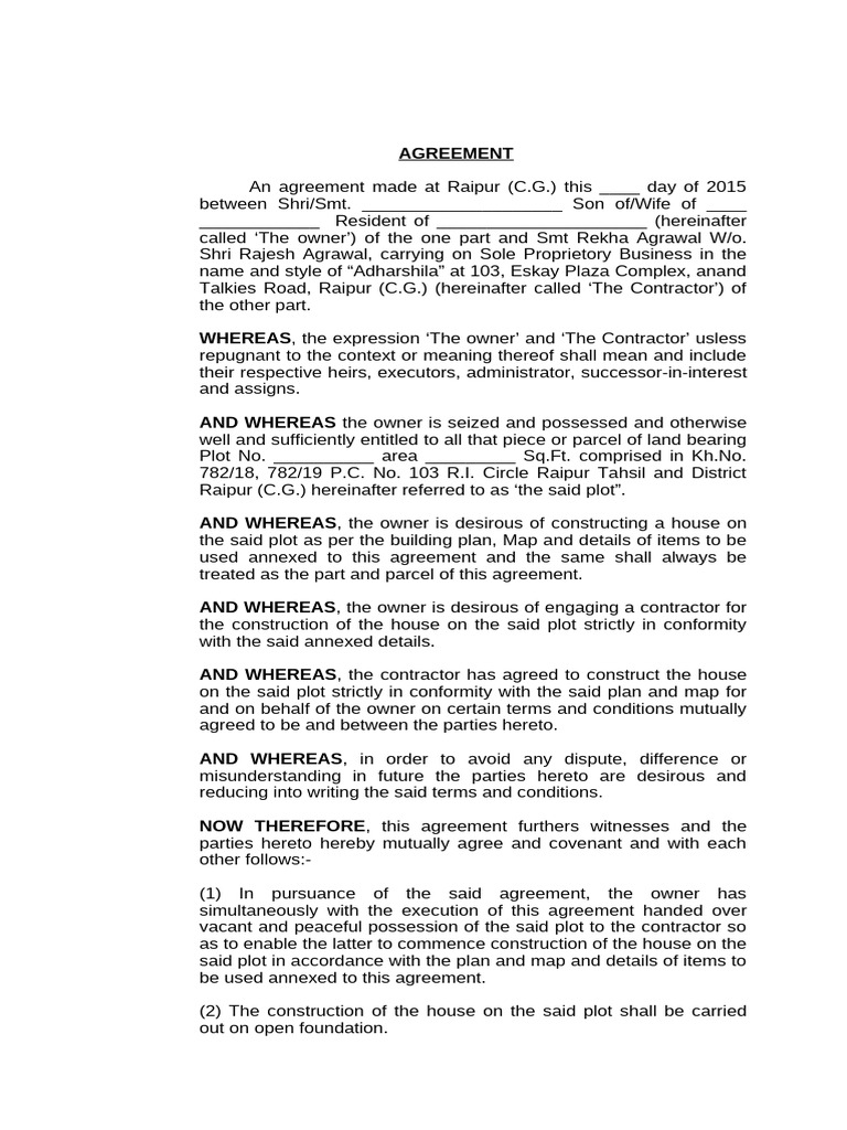 Agreement Proforma | PDF | Arbitral Tribunal | Justice