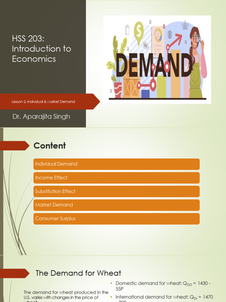 Lesson 3 Individual & Market Demand | PDF | Demand | Economic Surplus