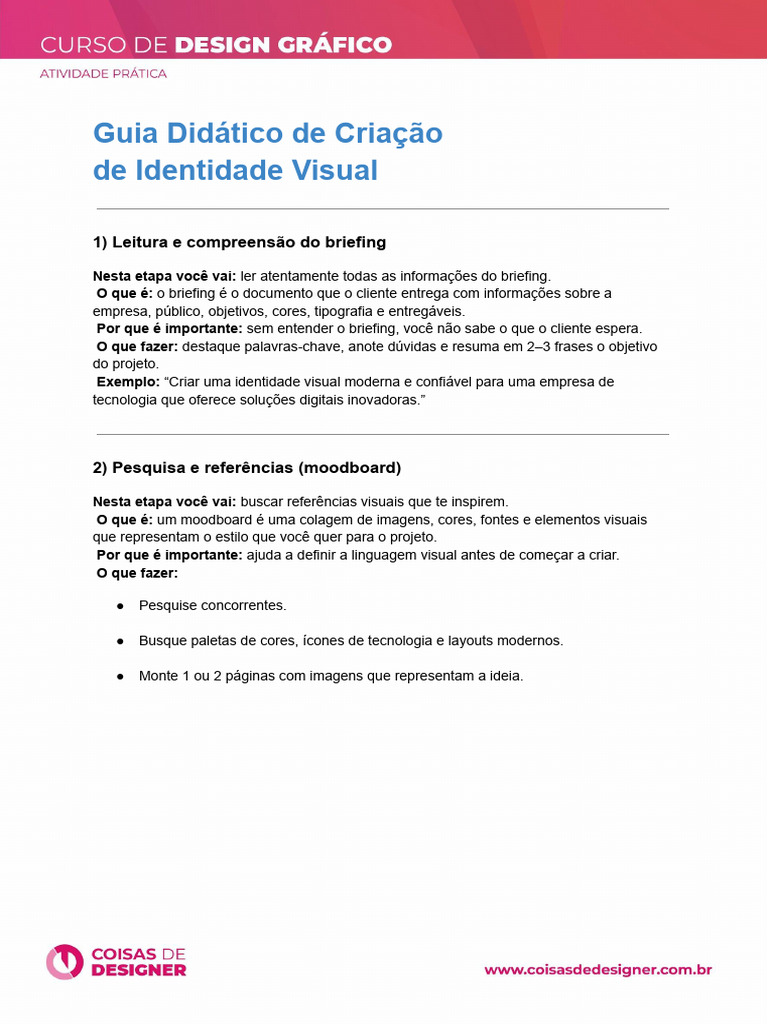 Guia Didtico de Criao de Identidade Visual | PDF | Imagem | Tipografia