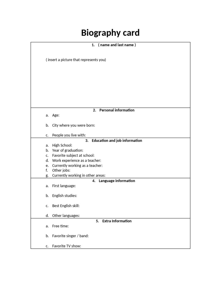 Biography Card UG 2023 | PDF