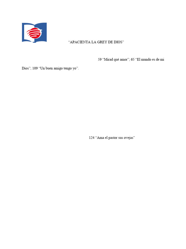 Apacienta La Grey | PDF