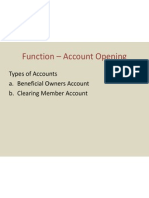 Function - Account Opening