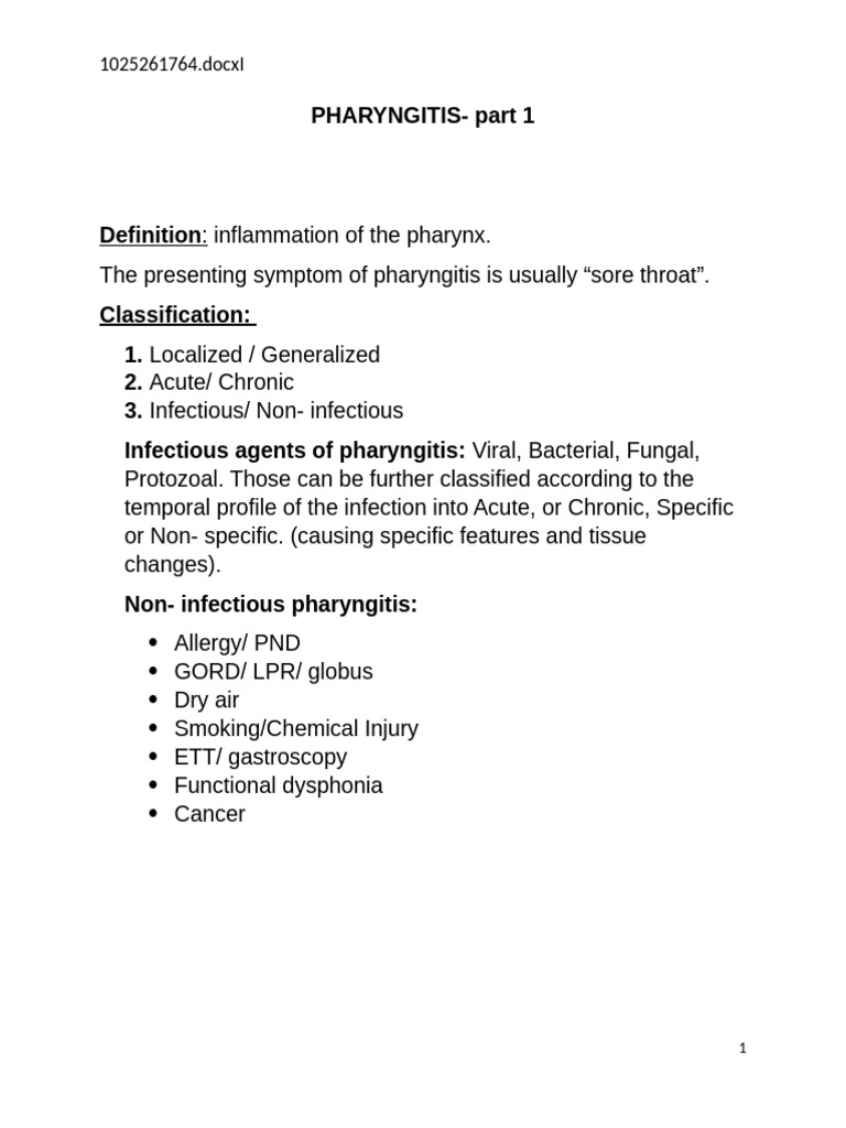 Pharyngitis | PDF | Infection | Immunology