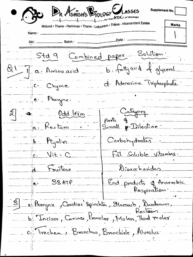 Combined Paper Solution Suniti | PDF