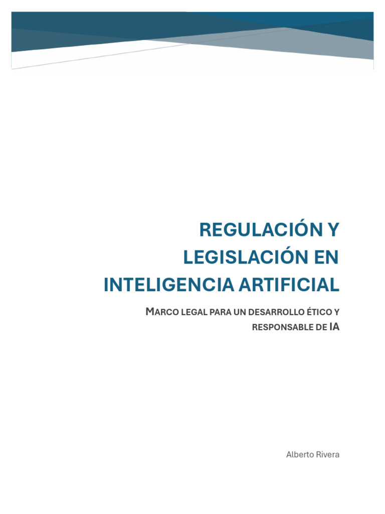 Regulación y Legislación en IA | PDF | Inteligencia artificial ...