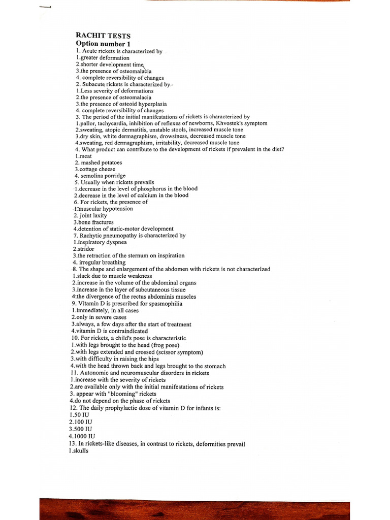 Rachitis | PDF