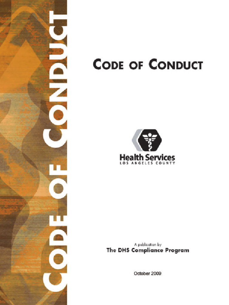 DHS Code of Conduct | PDF | Harassment | Employment