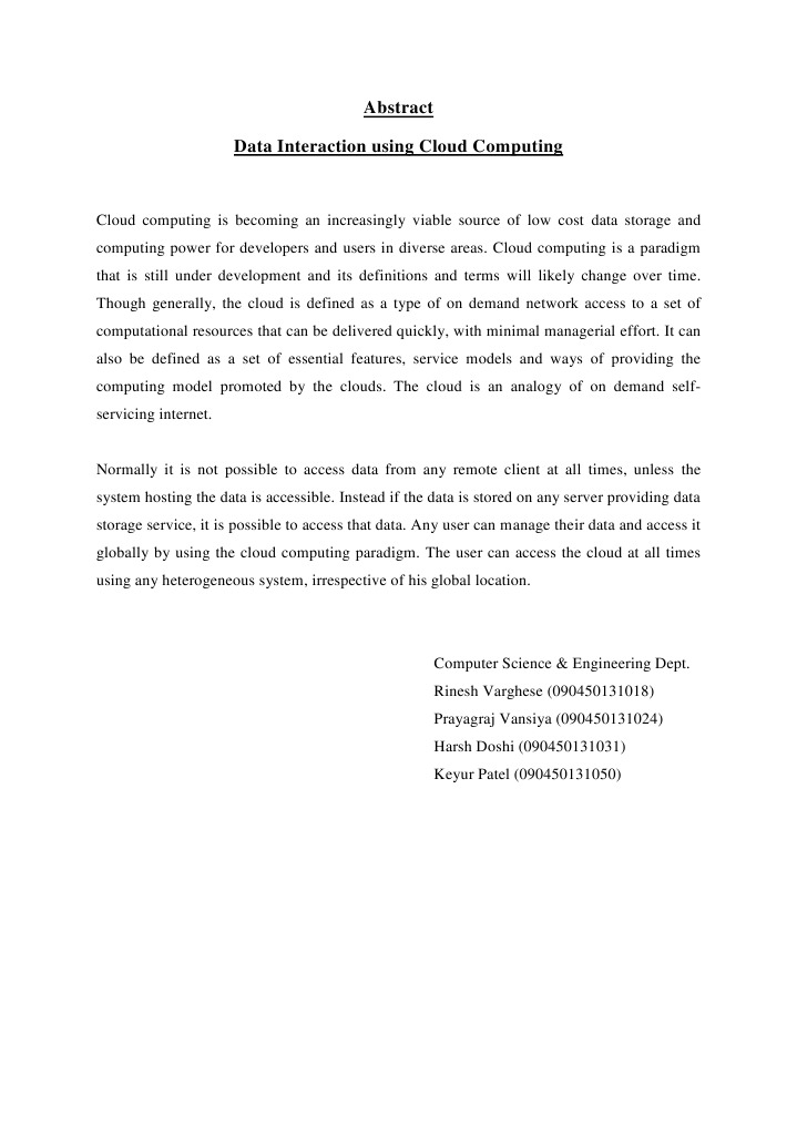 Abstract | PDF | Technology & Engineering
