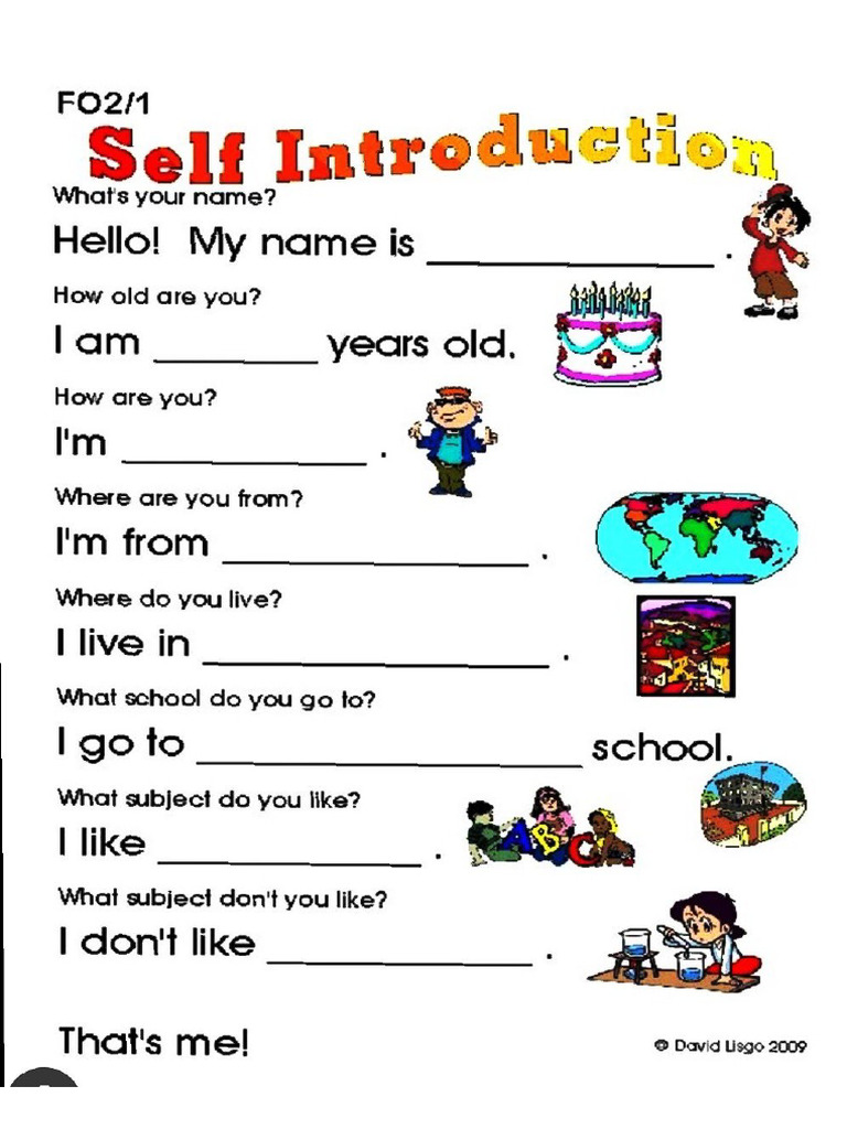 Review Introduction Verb To Be WH Words Present Continuous Family ...