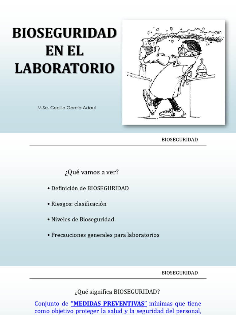 Bioseguridad en El Laboratorio-1 | PDF | Laboratorios