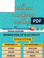 8.5 Generation & Transmission of Electricity