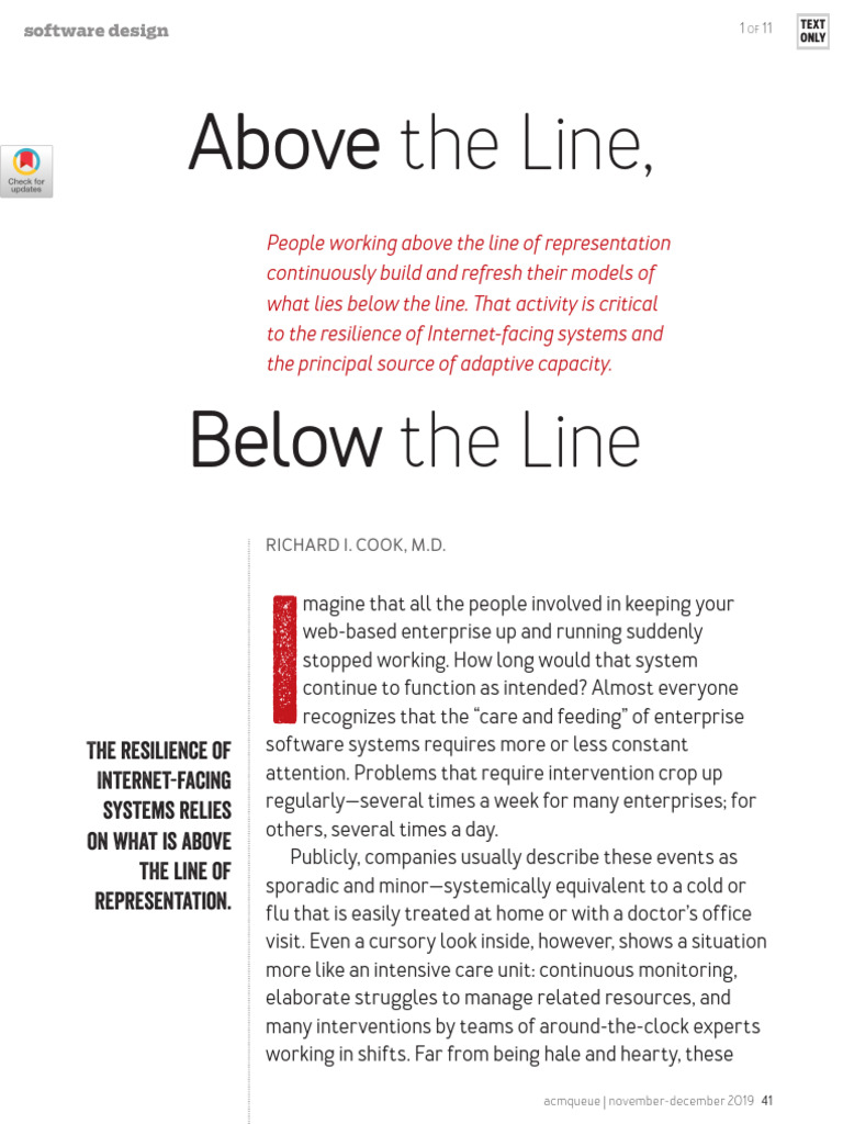 Above The Line Below The Line | PDF | Computing
