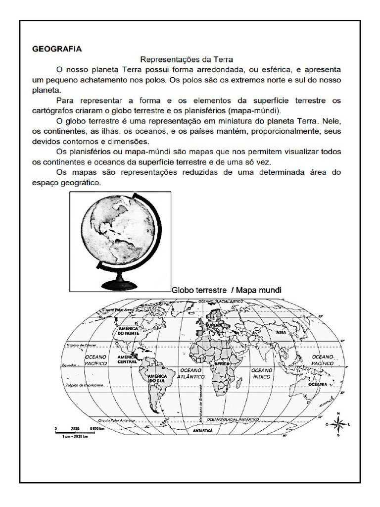 Formas de Representação Da Terra - Texto | PDF