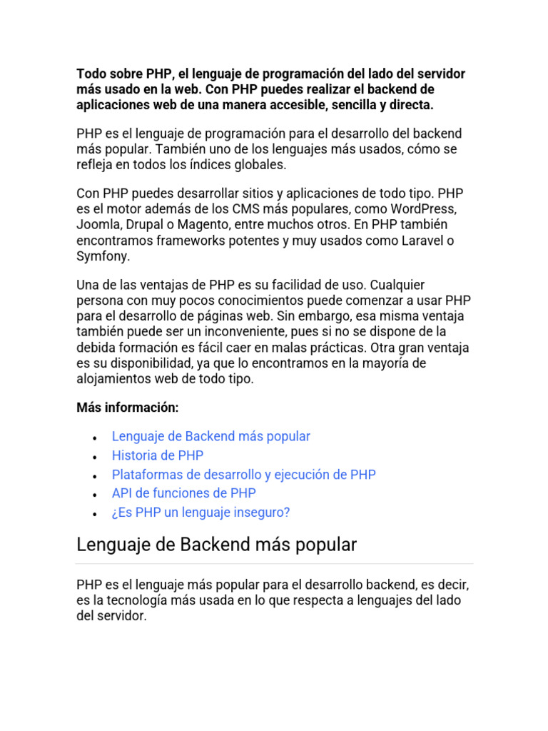 Todo Sobre PHP | PDF | Php | Servidor HTTP Apache
