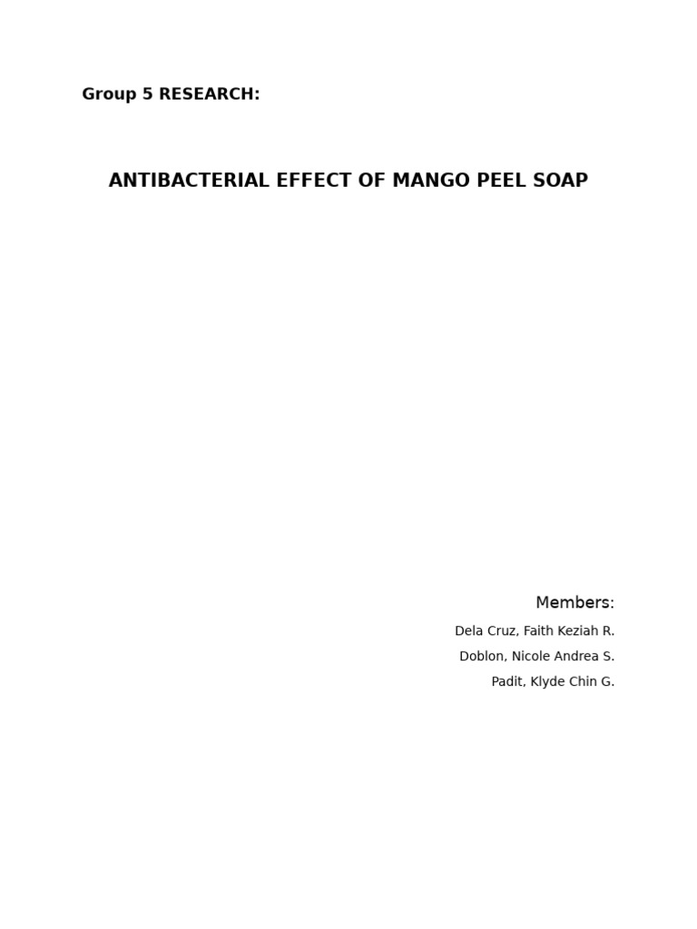 Group 5 Research RRL | PDF | Polyphenol | Antimicrobial