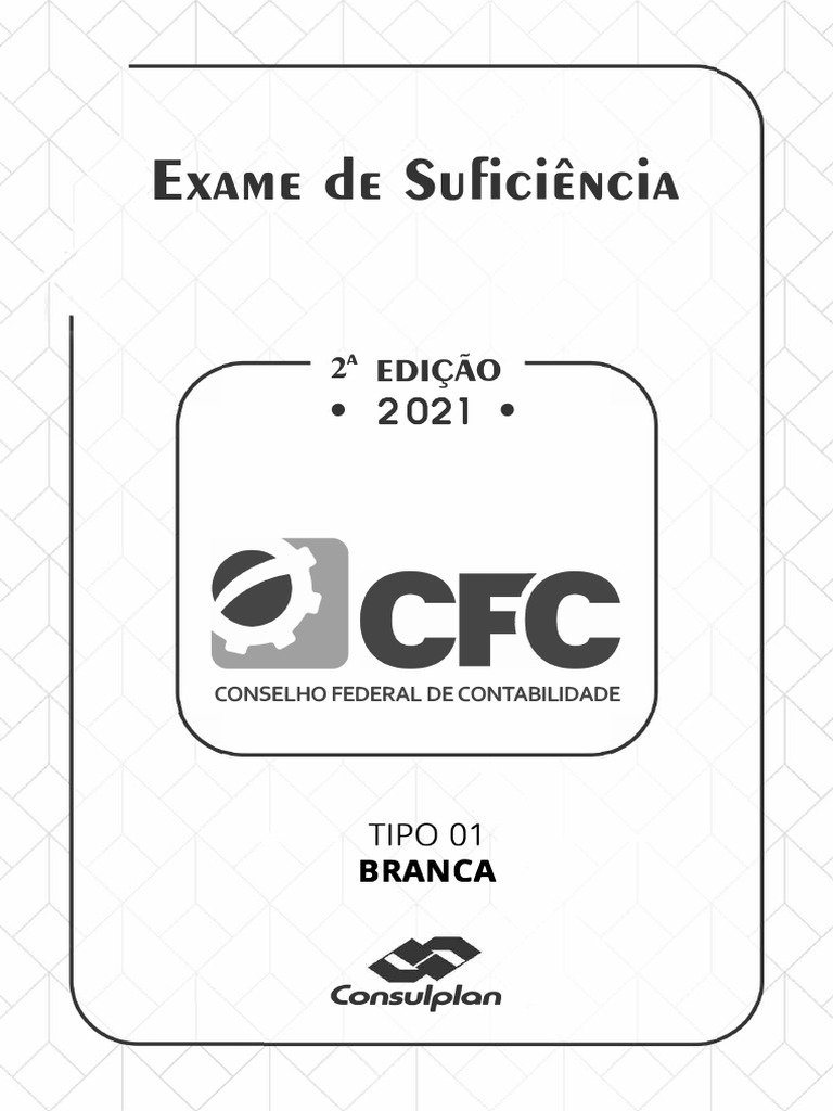 Prova CFC 2021 Com Gabarito | PDF | Contabilidade | Parceria público ...