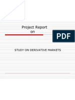 Study on Derivative Markets Mba Presentation