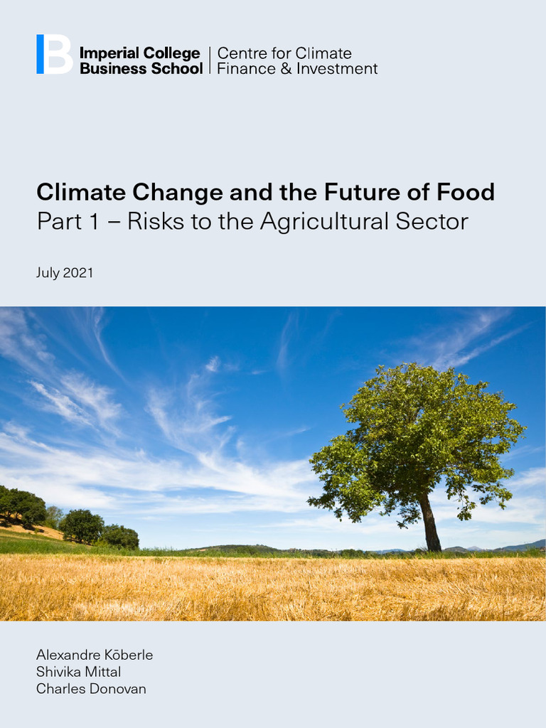 Climate Change and The Future of Food 1626111012 | PDF | Greenhouse Gas ...