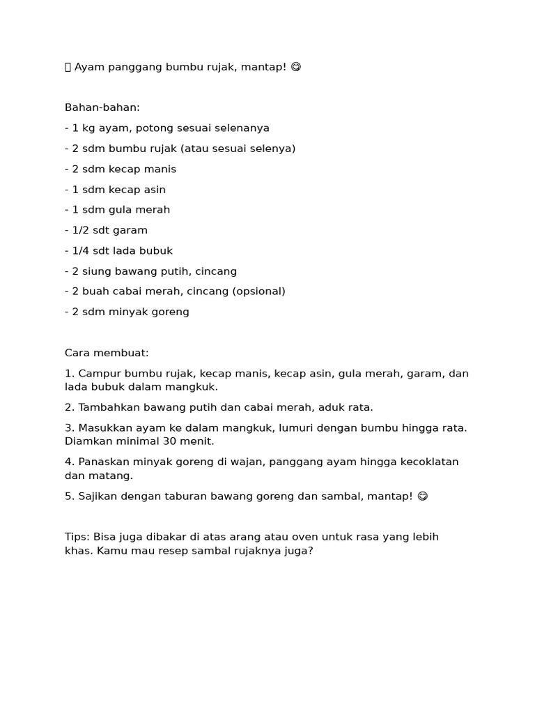 Resep 1 | PDF