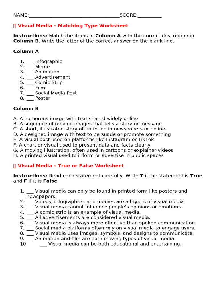 Module 2 Lesson 3 Visual Media | PDF | Infographics | Mass Media