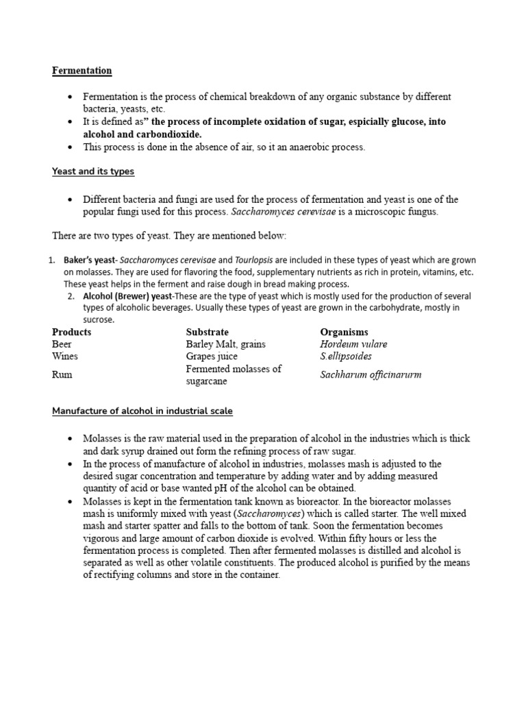 Fermentation | PDF