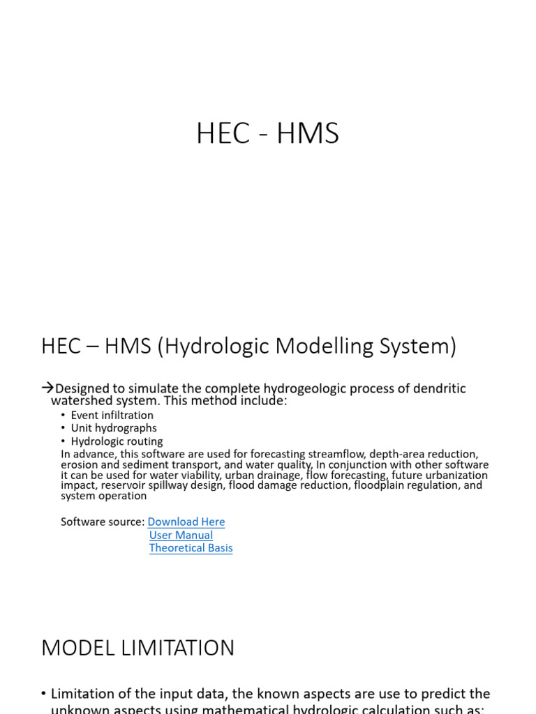 Hec - Hms Basic | PDF | Drainage Basin | Computer File