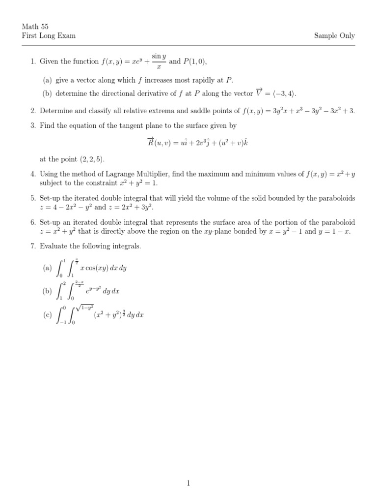 math 55 assignment