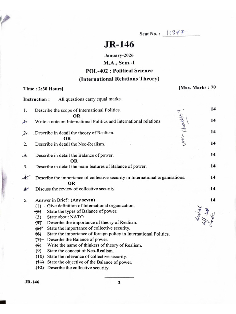 MA Sem 1 2026 - 402 | PDF