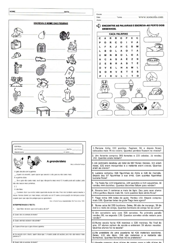 Atividades Revisão | PDF