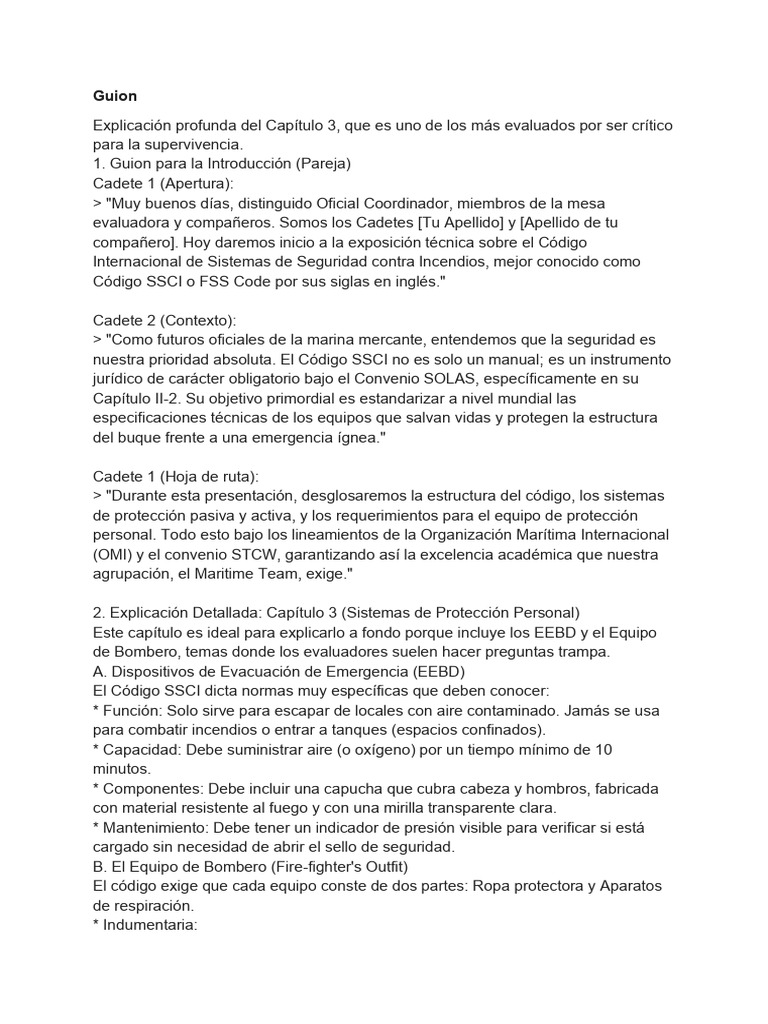 Guion Del Codigo SSCI | PDF