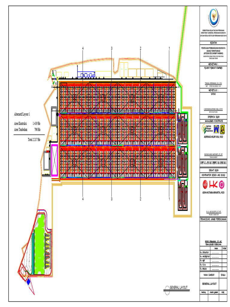 4 - General Layout - Garis Potongan Memanjang Dan Melintang-1 | PDF