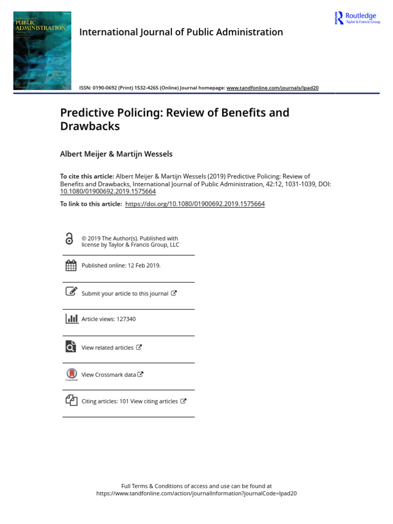 Predictive Policing | PDF