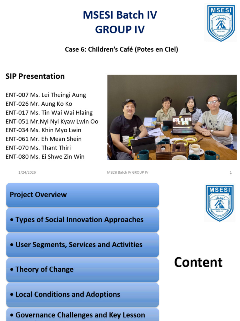 Children Cafe SIP Team 4 With Notes NNKLO V05 23.1.26 | PDF | Social ...