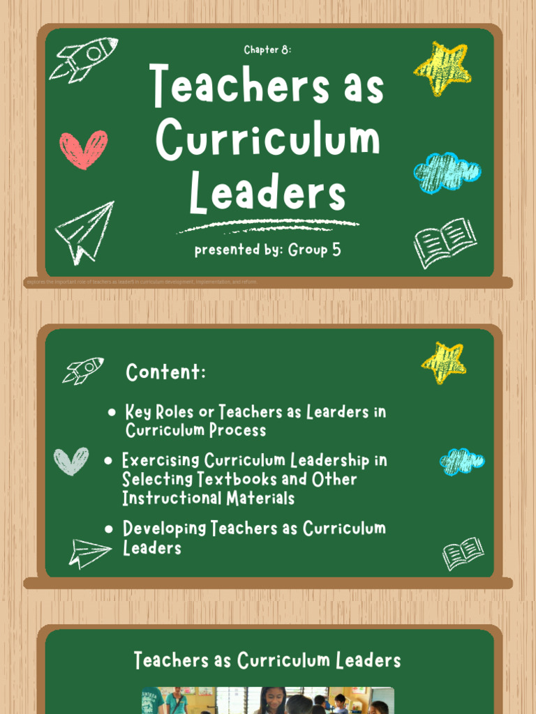 Teachers As Curriculum Leaders (G5) PDF | PDF | Curriculum | Teachers