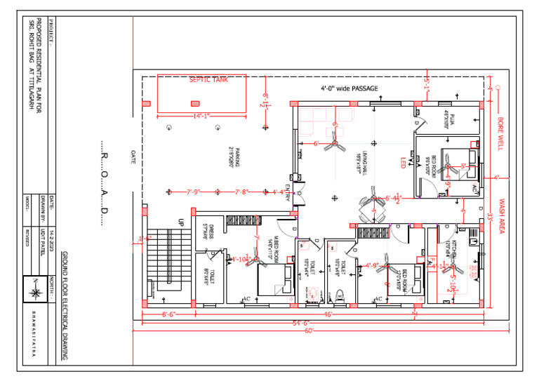 Ground Floor Electrical Drawing | PDF