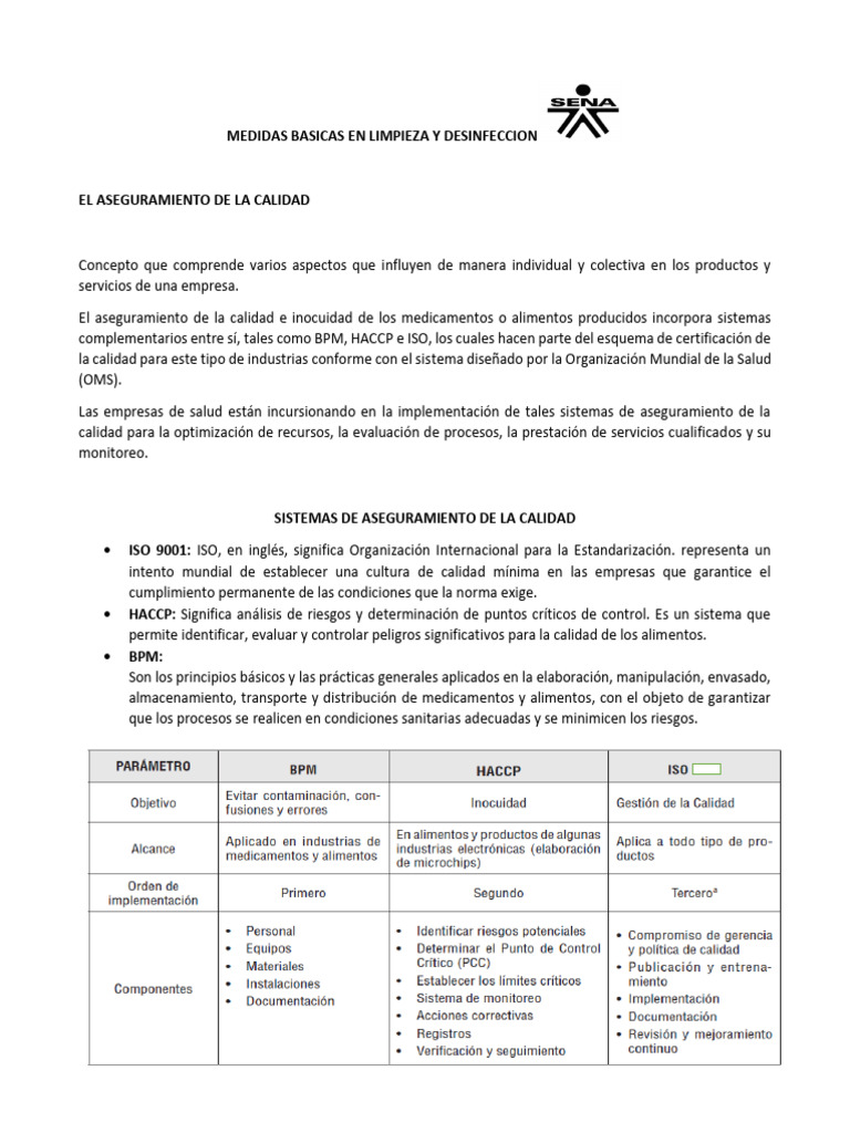 Aseguramiento de La Calidad | PDF