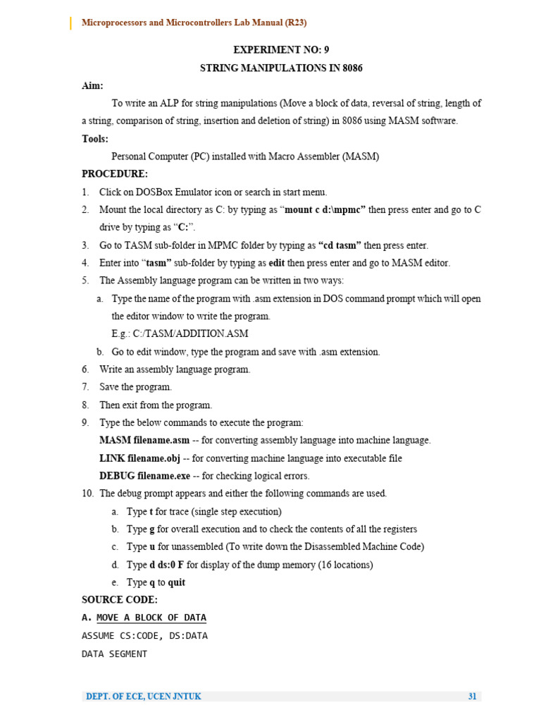 (R23) Exp's-9,10,11 MPMC | PDF | Embedded System | Microcontroller