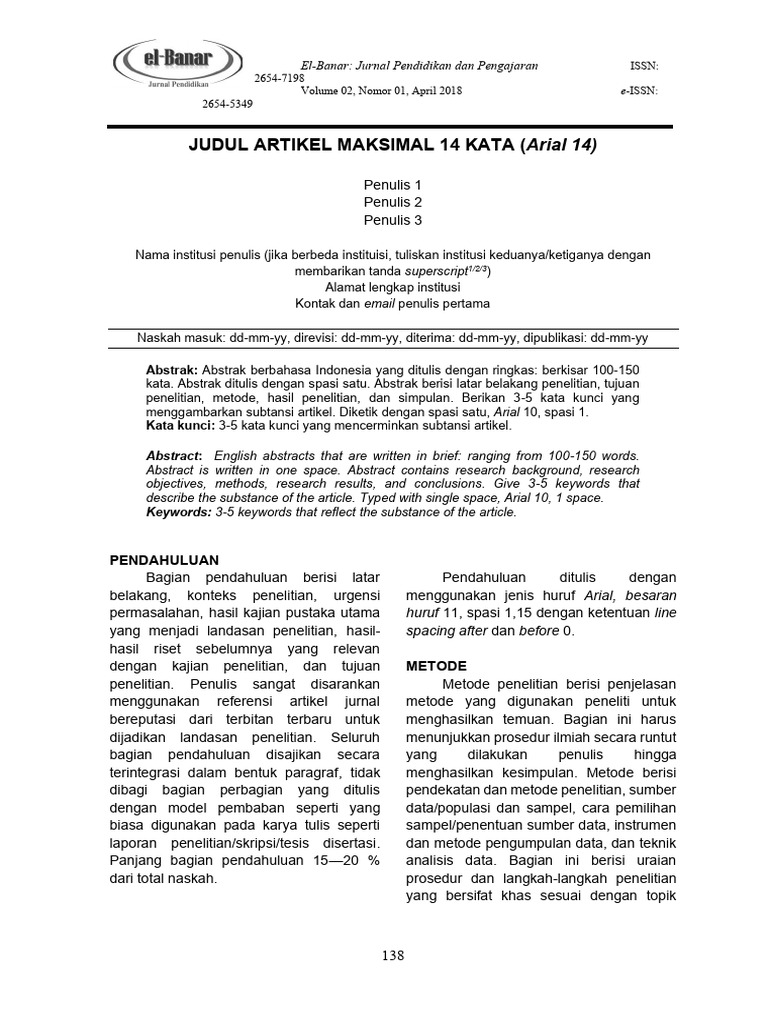 Template El Banar New | PDF