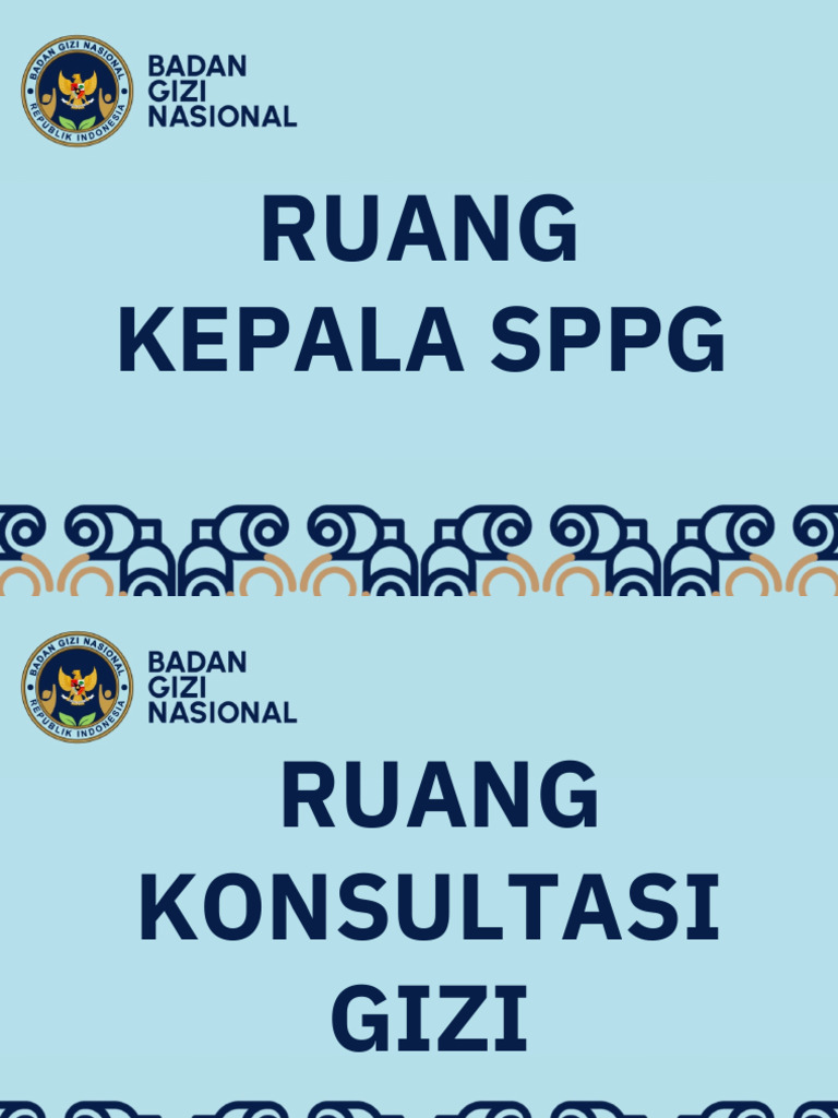 Stiker Ruangan SPPG | PDF