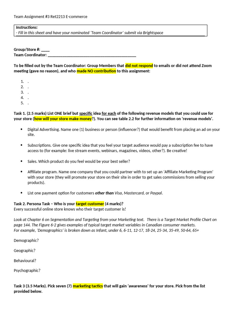 22summer Assignment 3 Due Week 9 | PDF | Subscription Business Model ...