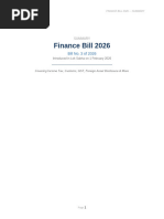 Finance Bill 2026 | PDF | Income Tax | Taxes