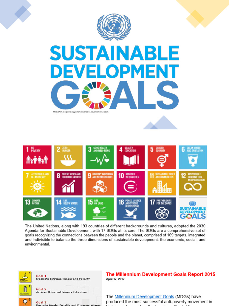 Sustainable Development Goals | PDF | Millennium Development Goals ...