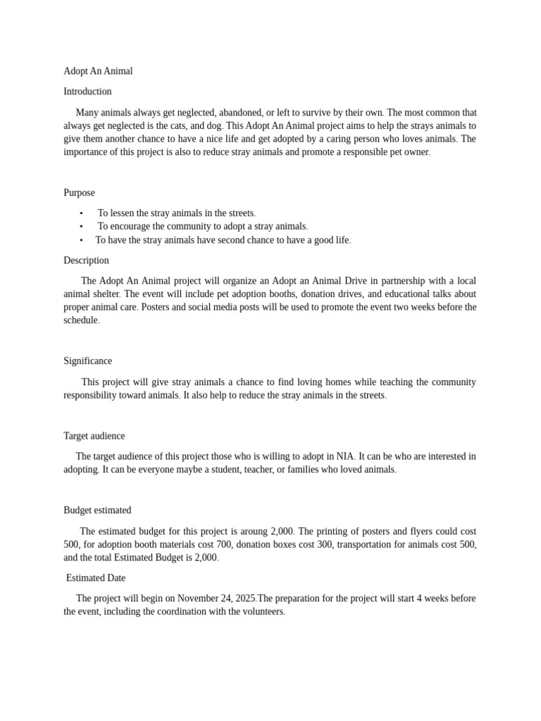 Concept Paper Araña | PDF