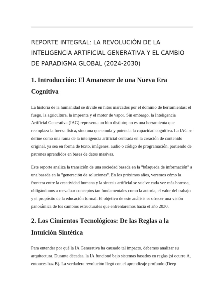 La Revolución de La Inteligencia Artificial Generativa y El Cambio de ...